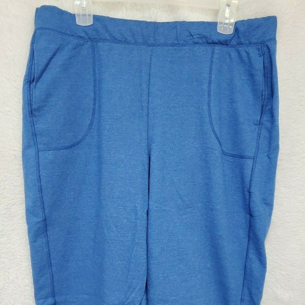 Just My Size NWT Blink Blue Heather Capri Pants Size 3X 22W 24W
